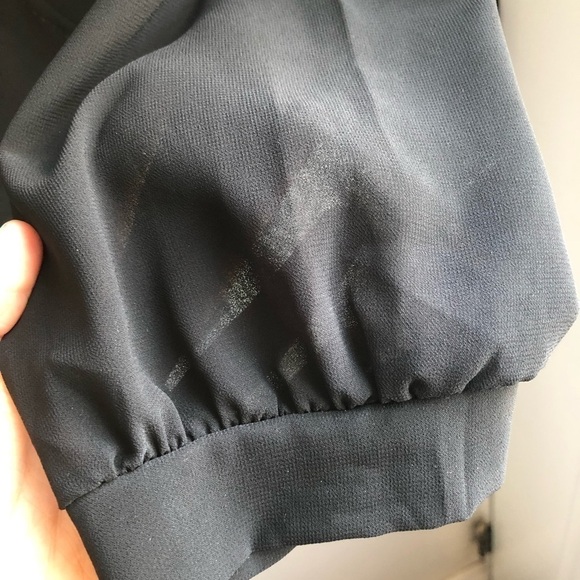 Black Sheer Long Sleeve Top - Picture 8 of 14